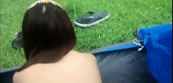  Aian Slut JJ Fuck While Camping (Also for verification)